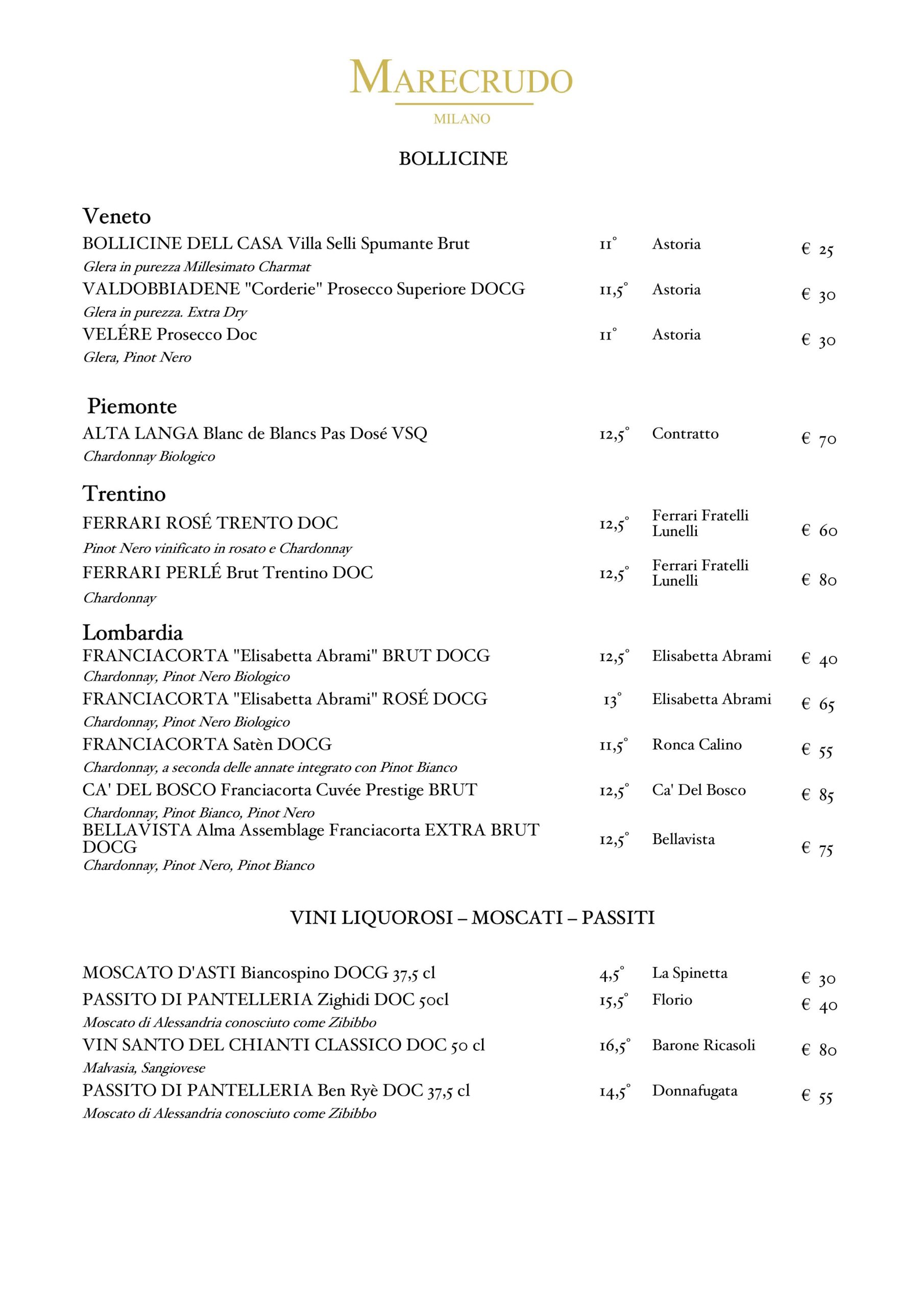 La carta dei vini — 8